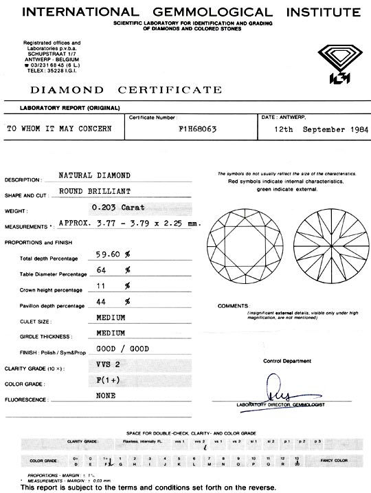 Foto 9 - Diamant 0,20ct Brillant IGI Top Wesselton Plus VVS, D5052