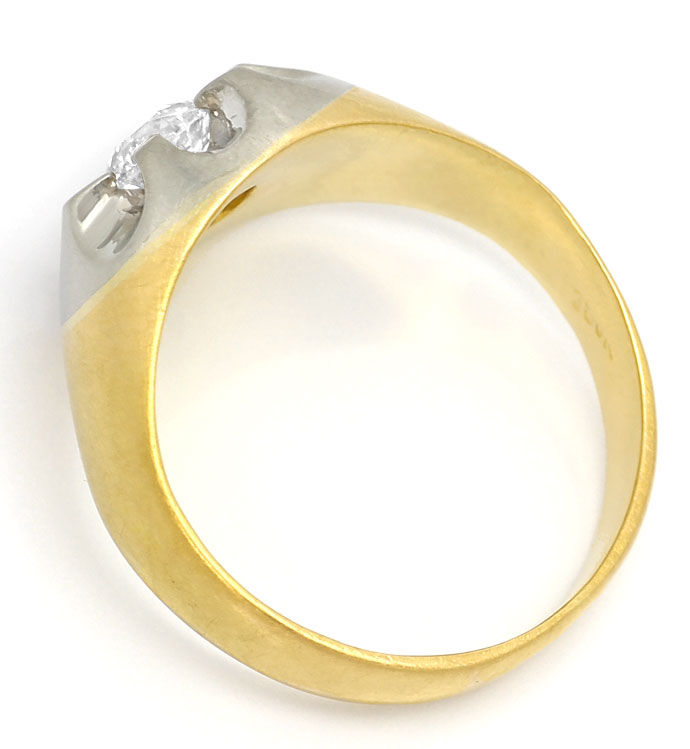 Foto 3 - Halbkaräter Gold-Ring 0,56 Altschliff Diamant Wesselton, S9098