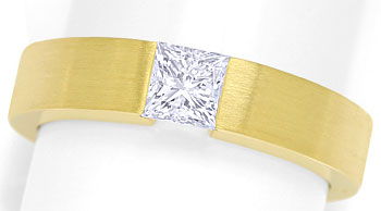 Foto 1 - Diamant-Spannring 0,54ct Diamant Princess Cut lupenrein, S9961