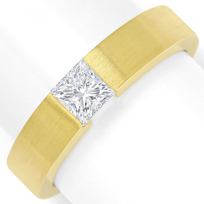 Foto 2 - Diamant-Spannring 0,54ct Diamant Princess Cut lupenrein, S9961