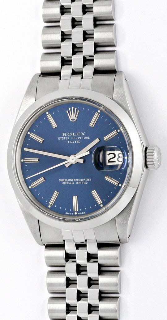 Foto 2 - Rolex Date Oyster Perpetual Chronometer Herrenuhr Stahl, U2005