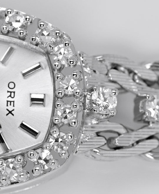 Foto 3 - Orex Damen Uhr Diamanten-Lünette und Band 18K Weißgold, U2118